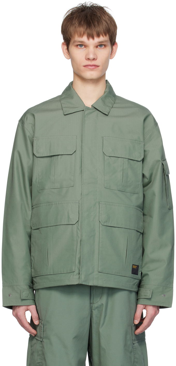 Takki Carhartt WIP Military Style Button Up Jacket Vihreä | I032979