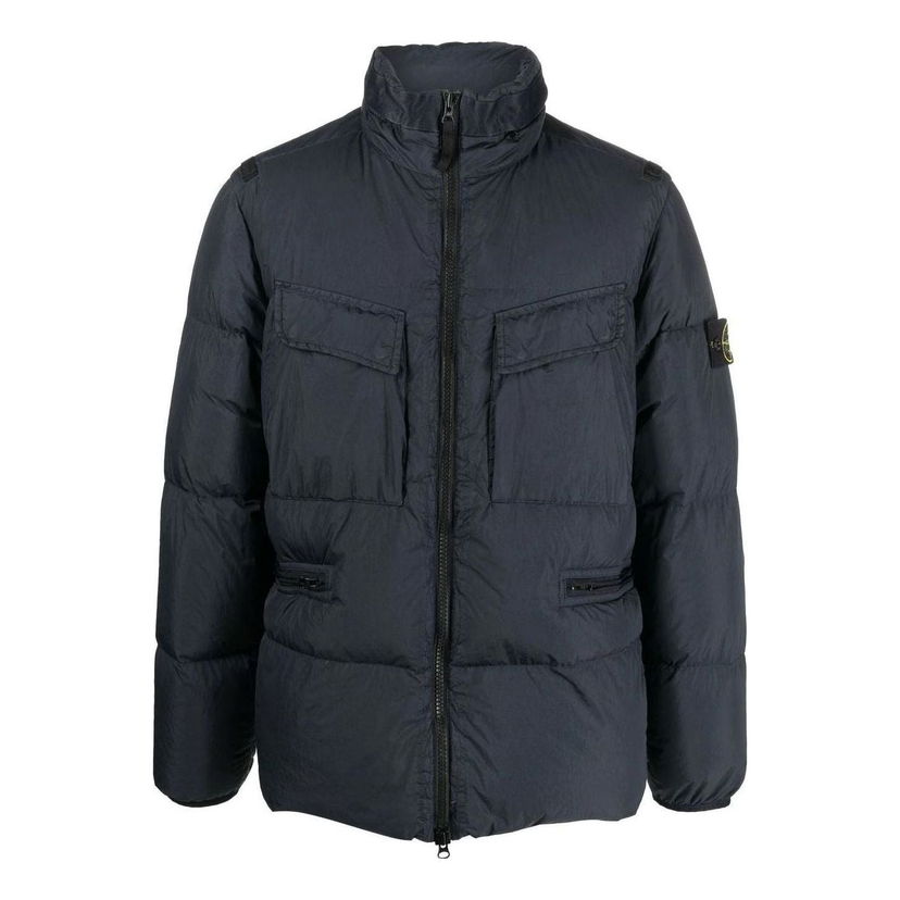 Puffer takki Stone Island Patch Crinkle Labs Down Padded Jacket Sininen | 771540123-V0020