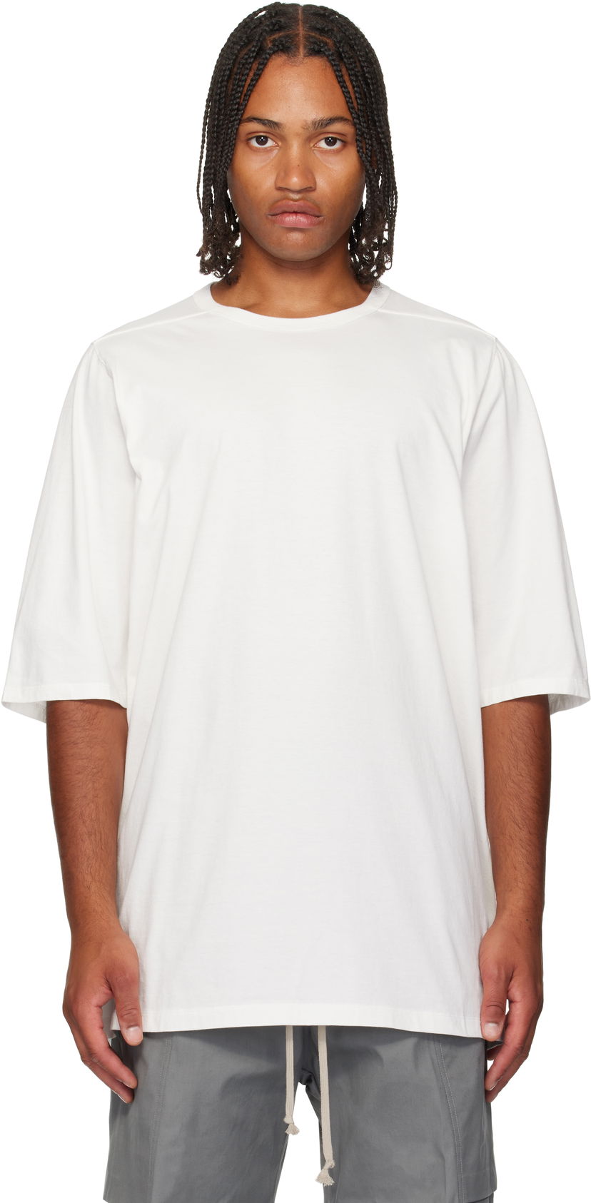 T-paita Rick Owens Rick Owens Concordians Jumbo Short Sleeve T-Shirt Valkoinen | RU02E1274 JA