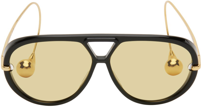 Aurinkolasit Bottega Veneta Aviator Sunglasses Musta | BV1273S-003