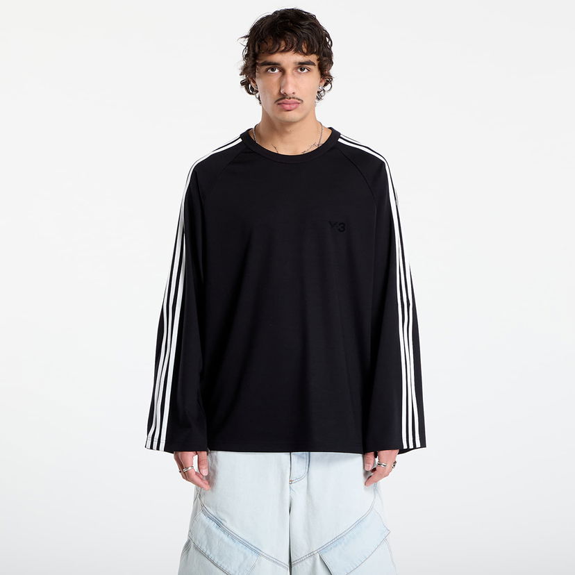 T-paita Y-3 Y-3 Wire Long Sleeve T-Shirt Musta | JW7351