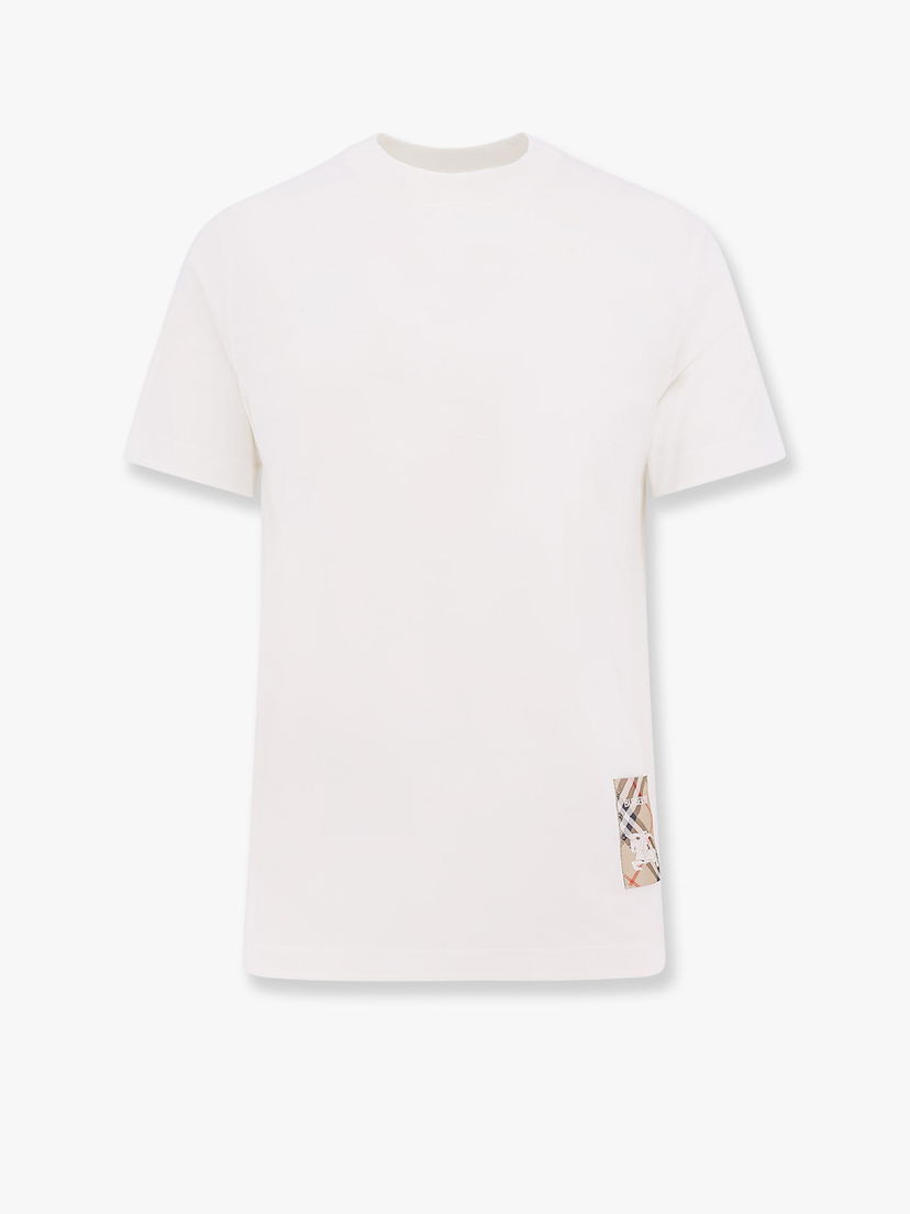 T-paita Burberry White Short Sleeve T-Shirt with Pocket Valkoinen | 8102254B7078