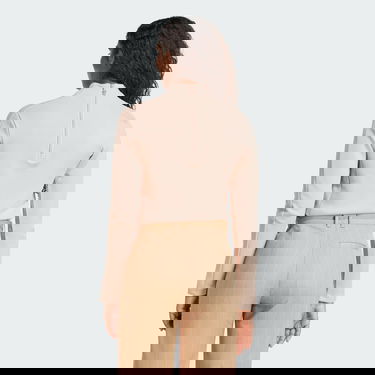 T-paita adidas Performance Structured Interlock Long Sleeve Top Beige | JJ0938, 1