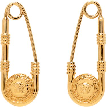 Korvakorut Versace Safety Pin Earrings Beige | 1004827_1A00620, 0