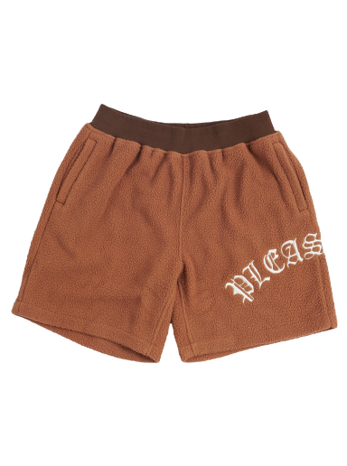 Shortsit Pleasures Mars Sherpa Shorts Ruskea | P23SP043-BROWN
