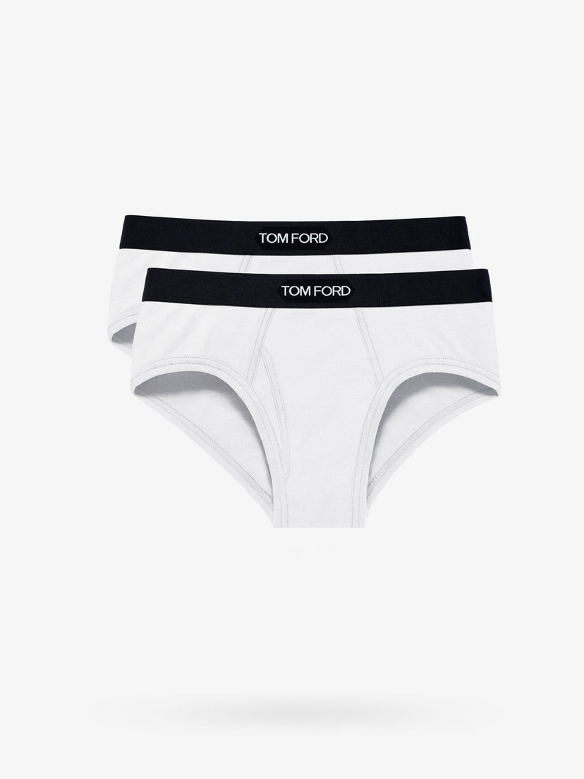 Nyrkkeilijät Tom Ford TOM FORD Men's Underwear Briefs 2-Pack Valkoinen | T4XC11040100