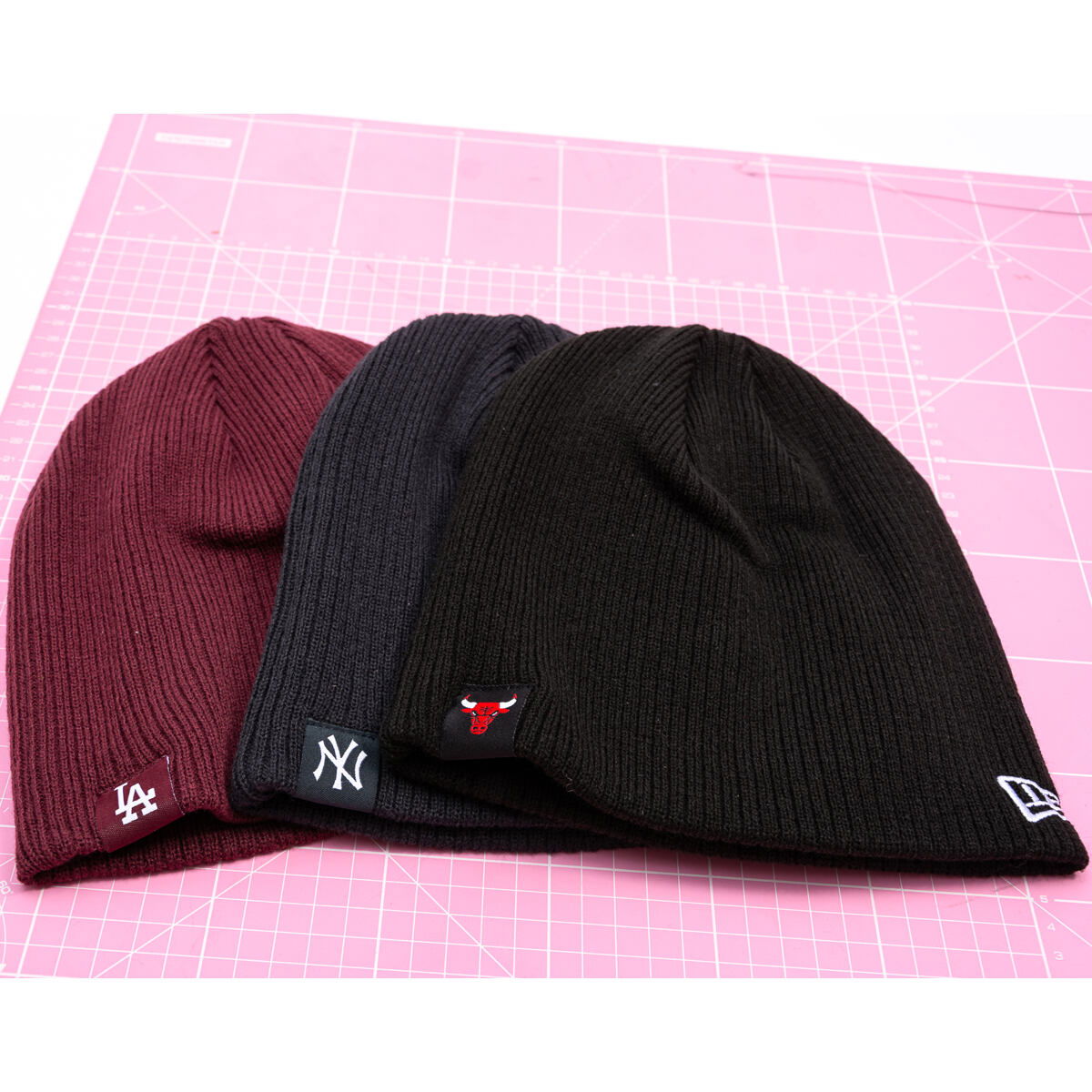 Pipo New Era MLB Essential Skully Beanie LA Dodgers One Size Burgundia | 60691106, 1