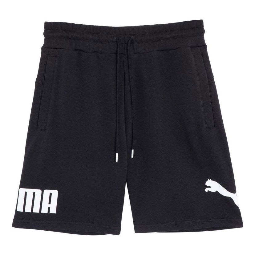 Shortsit Puma Logo Casual Shorts Musta | 683443-01