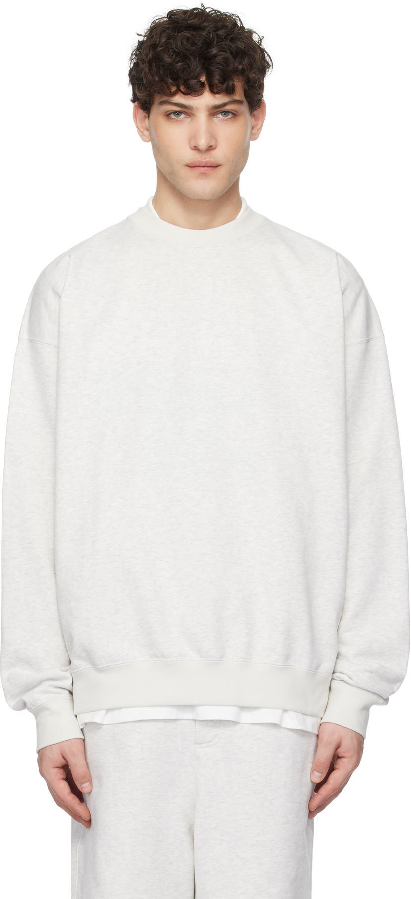 Huppari Y-3 Y-3 French Terry Crew Sweatshirt Harmaa | JM7874