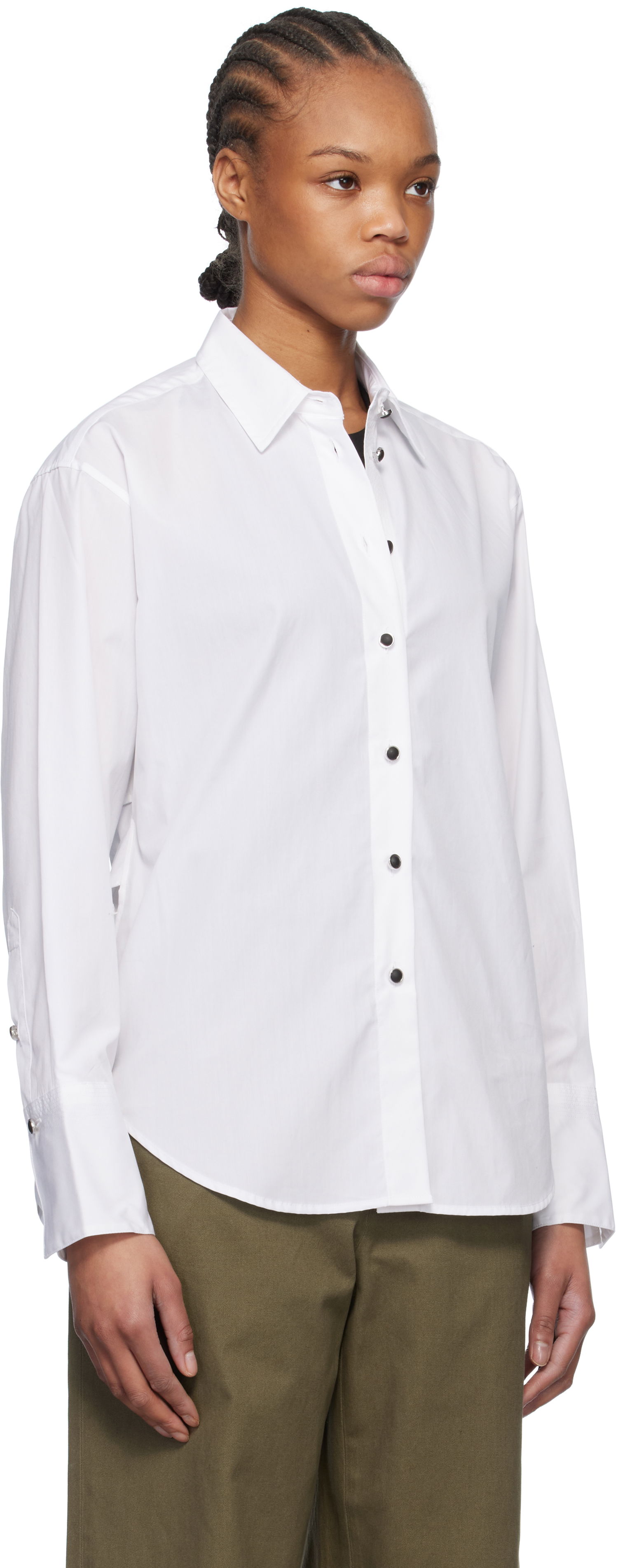 Paita rag & bone Rag & Bone Eve Button-Up Shirt Valkoinen | WAW24HA0014601, 1