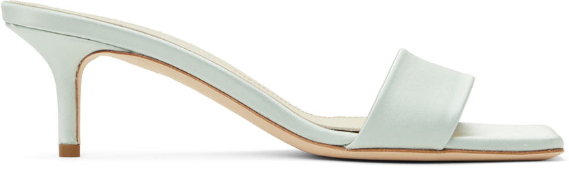 Asusteet Aeyde Aeyde Ilvy Satin Mules Vihreä | A11-HS-GAIS55TB155-SS25-1017-013