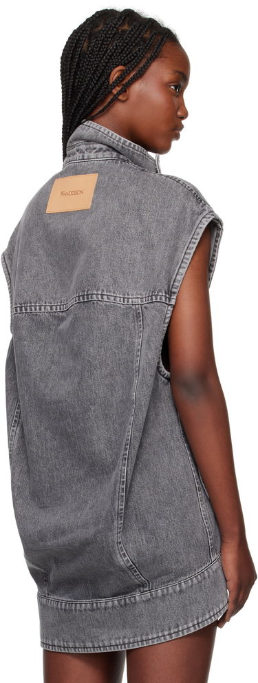 Liivi JW Anderson JW Anderson Oversized Sleeveless High Neck Vest Harmaa | DJ0037-PG1745, 2