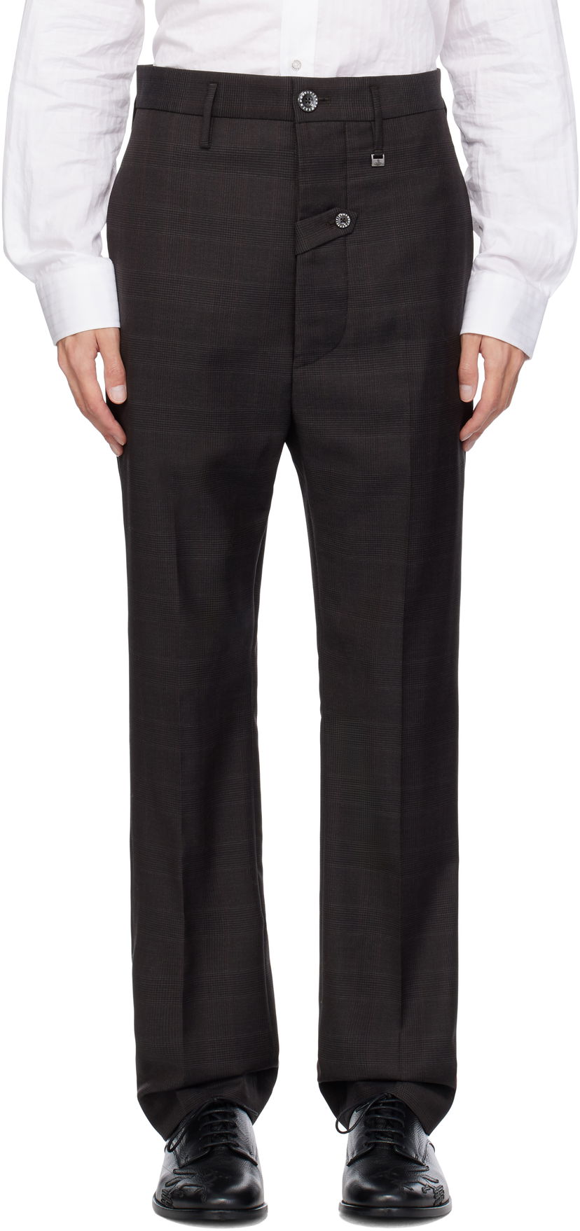 Housut Vivienne Westwood Pull Down Trousers Ruskea | 2F01000D-W00YX-