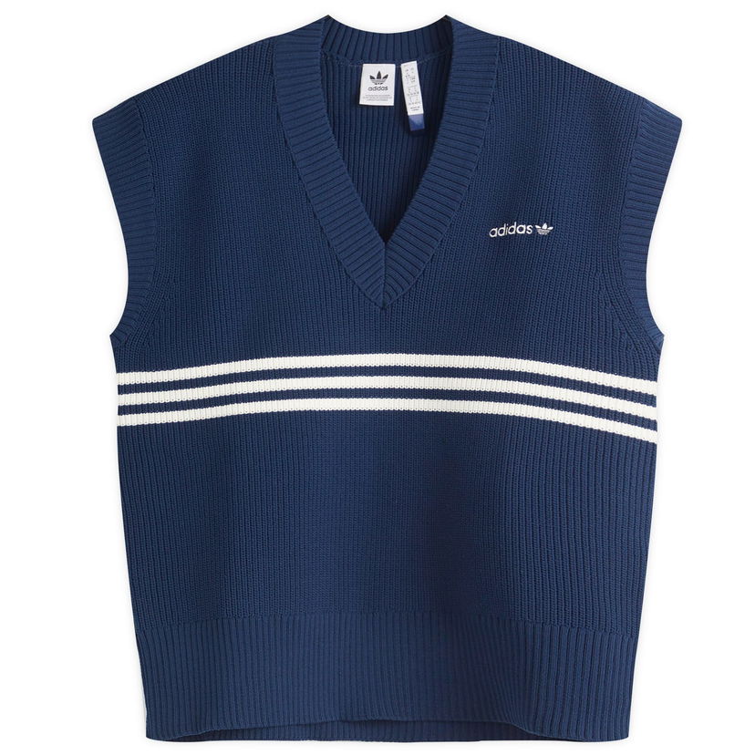 Villapaita adidas Originals Women's Knit Vest Tummansininen | JJ3485