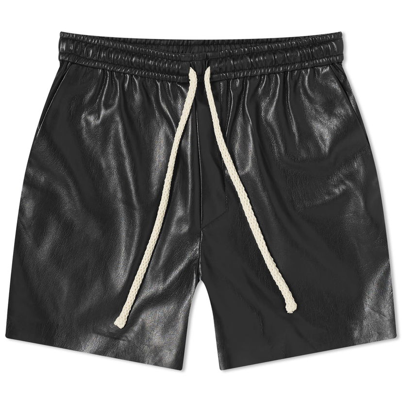 Shortsit Nanushka Maurine Leather Look Shorts Musta | NW24RSST00599