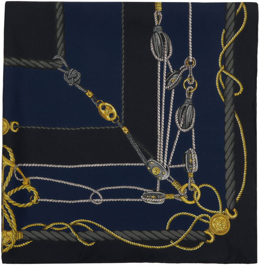 Huivi Versace Nautical Scarf Tummansininen | 1001600_1A09964