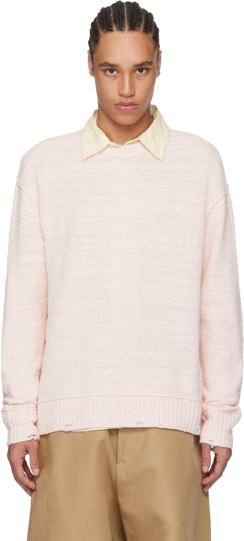 Villapaita Acne Studios Acne Studios Knit Sweater Vaaleanpunainen | B60361-