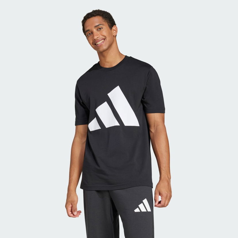 T-paita adidas Performance Essentials Big Logo Graphic T-Shirt Musta | JE8945