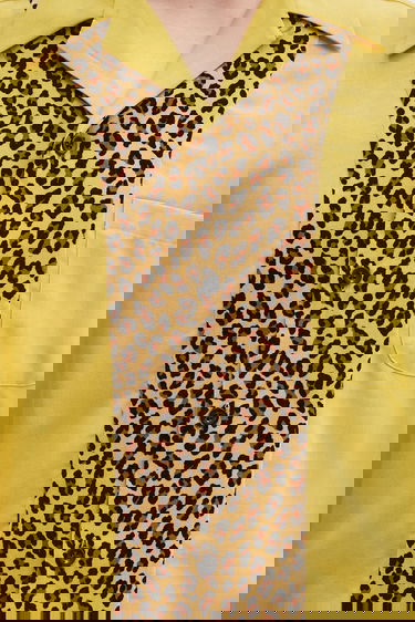 Paita WACKO MARIA Wacko Maria Switching Relaxed Fit Shirt Keltainen | 25SS.WMS.OC16, 3