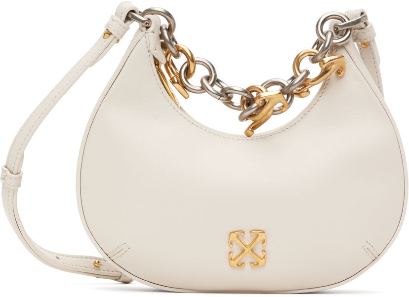 Käsilaukku Off-White Off-White Hemisphere Shoulder Bag Valkoinen | OWNN184C99LEA0010400