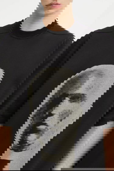 T-paita Rick Owens Rick Owens DRKSHDW Jumbo T-Shirt with Print Musta | DU02E7274.RIGEP1, 3