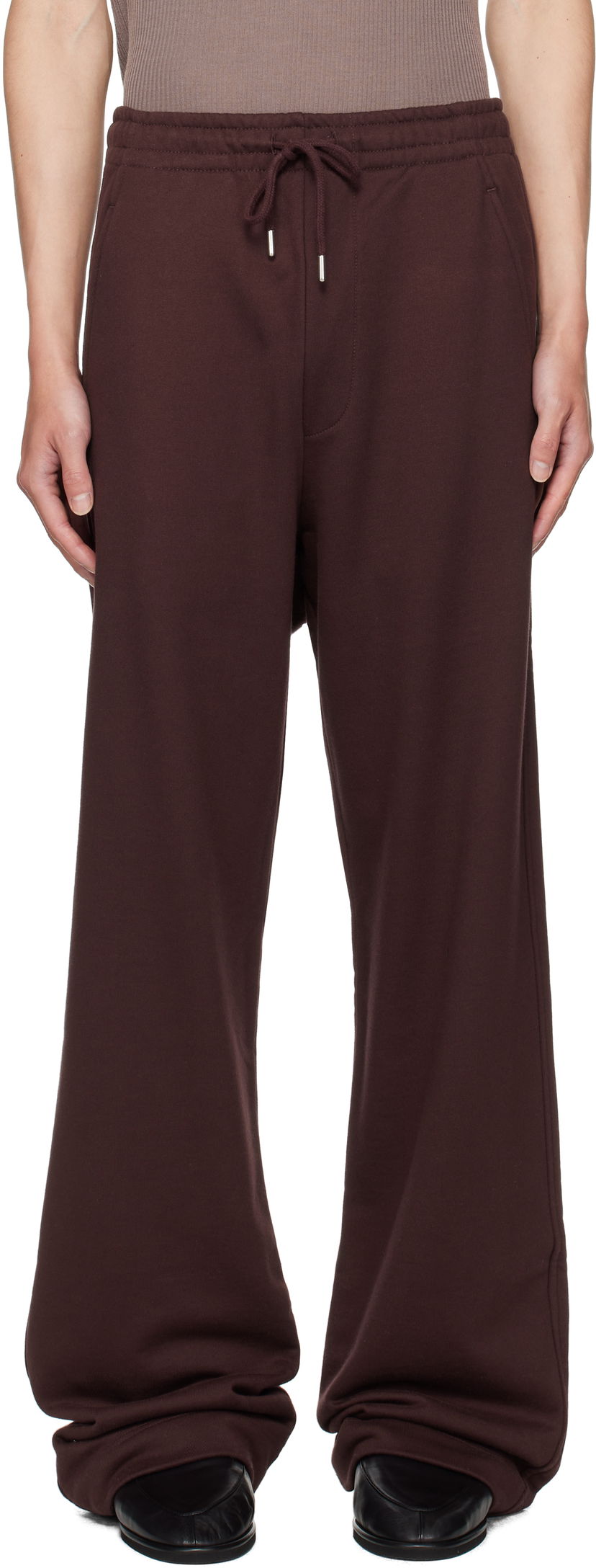 Verryttelyhousut Dries Van Noten Dries Van Noten Drawstring Sweatpants Ruskea | 252-021156-2611