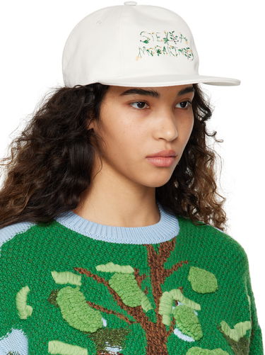Korkki Stella McCartney Stella McCartney Embroidered Cap Valkoinen | 570194WP0172, 1