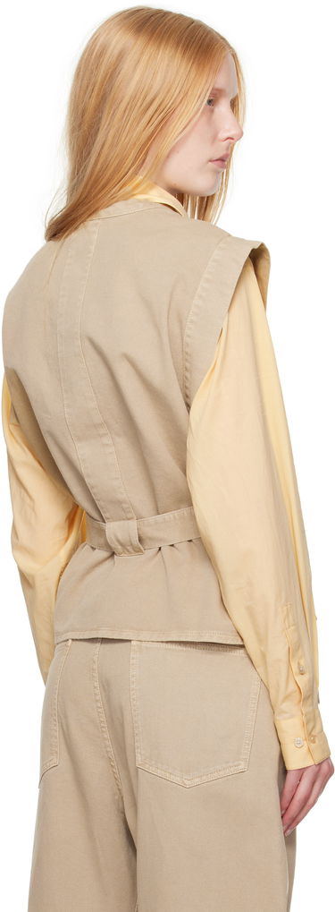 Liivi LEMAIRE Lemaire Chasuble Denim Peplum Vest Beige | TO1227 LD1043, 2