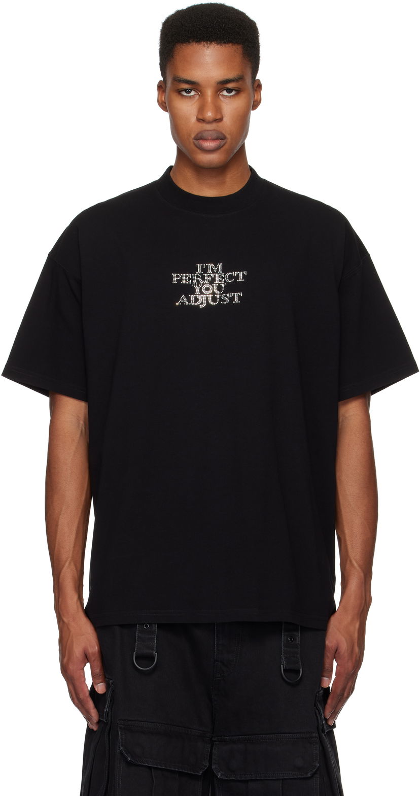 T-paita VETEMENTS 'I'm Perfect You Adjust' Graphic T-Shirt Musta | UA66TR680B
