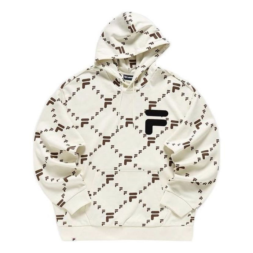 Huppari FILA Embroidered Logo Hoodie Valkoinen | T11U216205D-IV