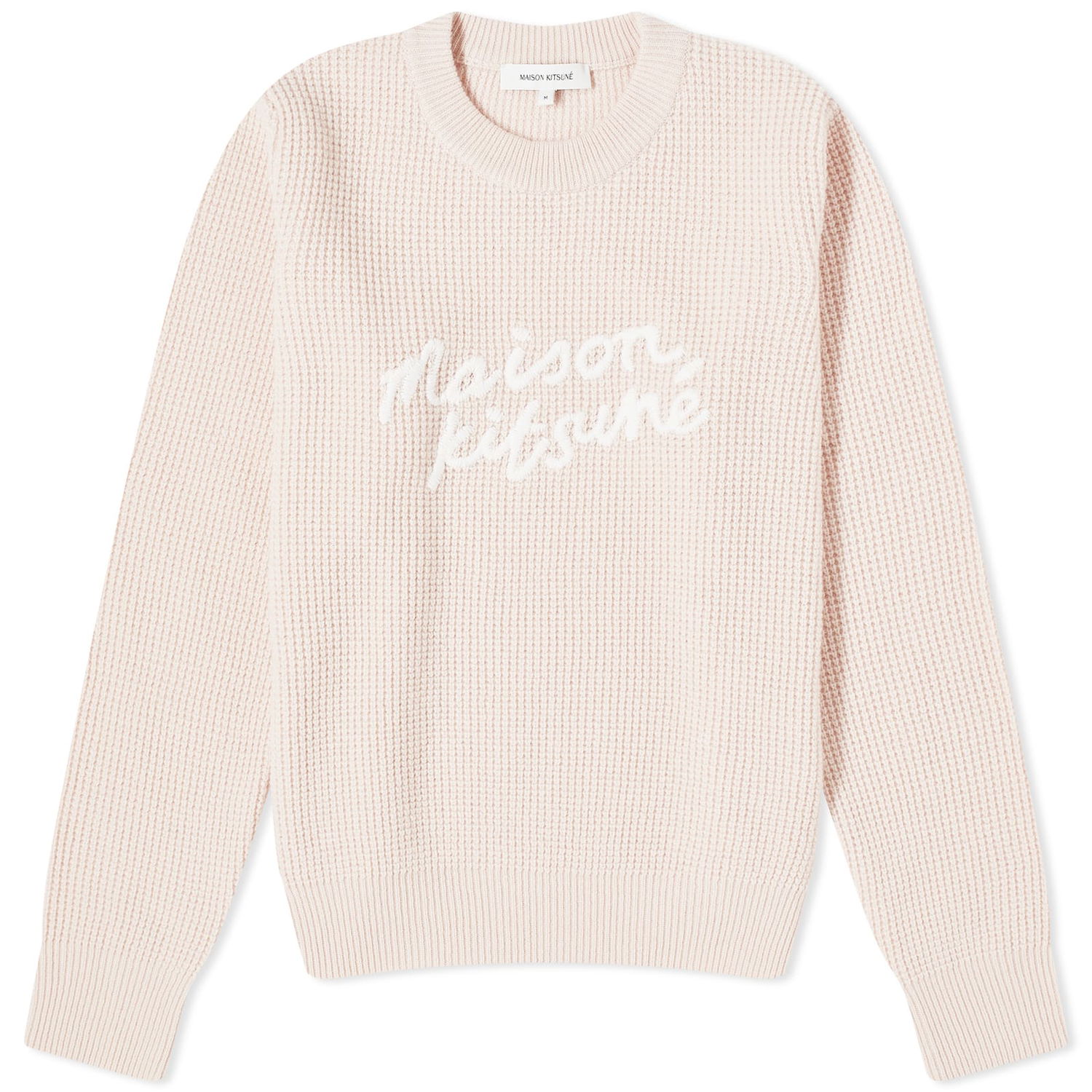 Villapaita MAISON KITSUNÉ Handwriting Comfort Jumper Beige | LW00812KT1063-P603, 0