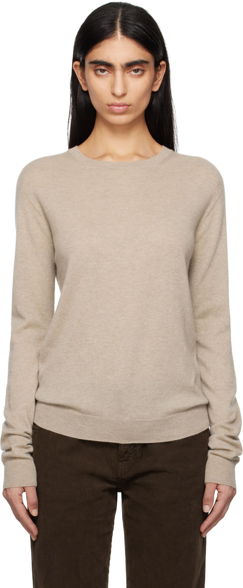 Villapaita The Row The Row Jazor Cashmere Sweater Beige | 8795-Y751