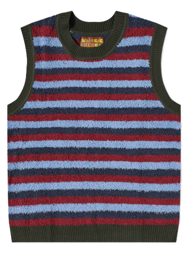 Villapaita Brain Dead Teddy Fur Striped Vest Monivärinen | BDF22O12002641BL17