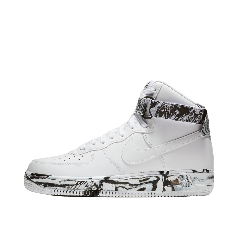 Tennarit ja kengät Nike Air Force 1 High "Dip Dye White Black" Sininen | AT3293-100