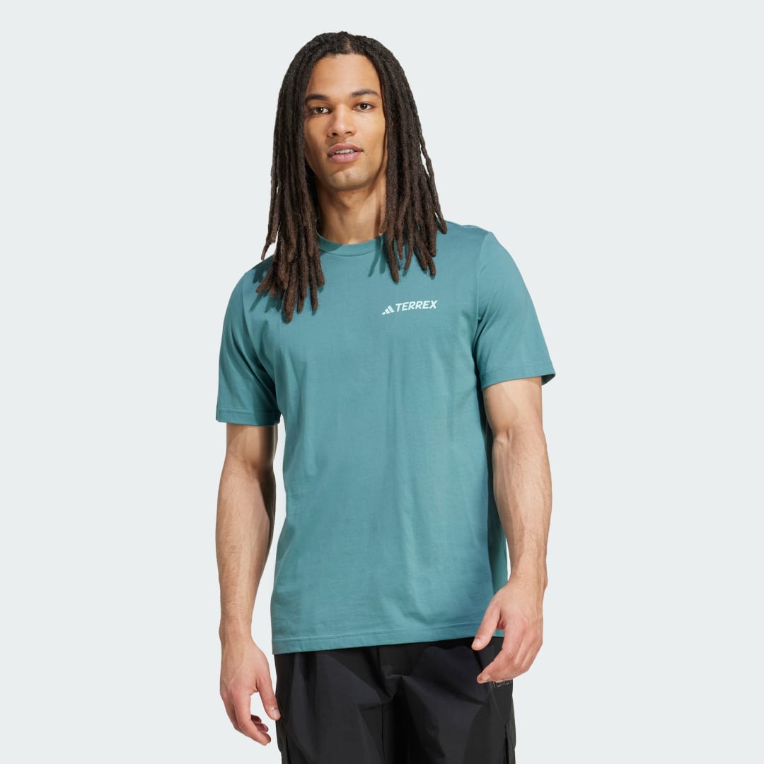 T-paita adidas Performance Terrex Graphic Tee Turkoosi | JW3560, 0