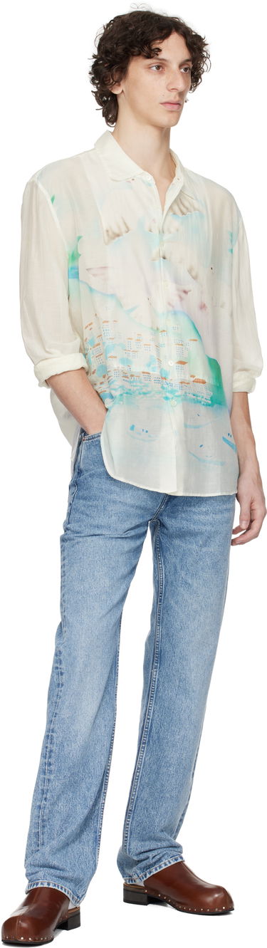 Paita OUR LEGACY Our Legacy Adorn Print Shirt Valkoinen | M2252AS, 4