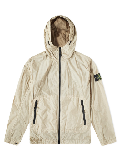 Tuulitakki Stone Island Crinkle Reps Hooded Jacket Beige | 781540522-V0092