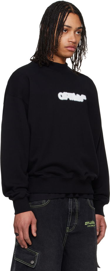 Huppari Off-White Off-White Spray Arrow Skate Crewneck Musta | OMBA054S25FLE0041001, 4
