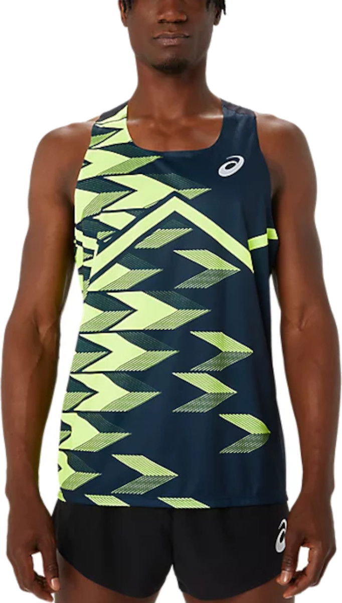 Tankkitoppi Asics MEN LIGHT GRAPHIC SINGLET Tummansininen | 2091a683-410