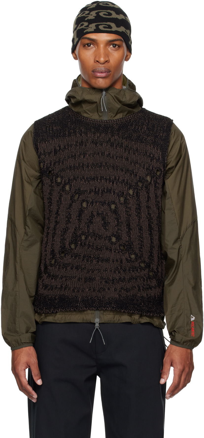 Liivi ROA ROA Vortex Crewneck Vest Vihreä | RBMW0374YA41