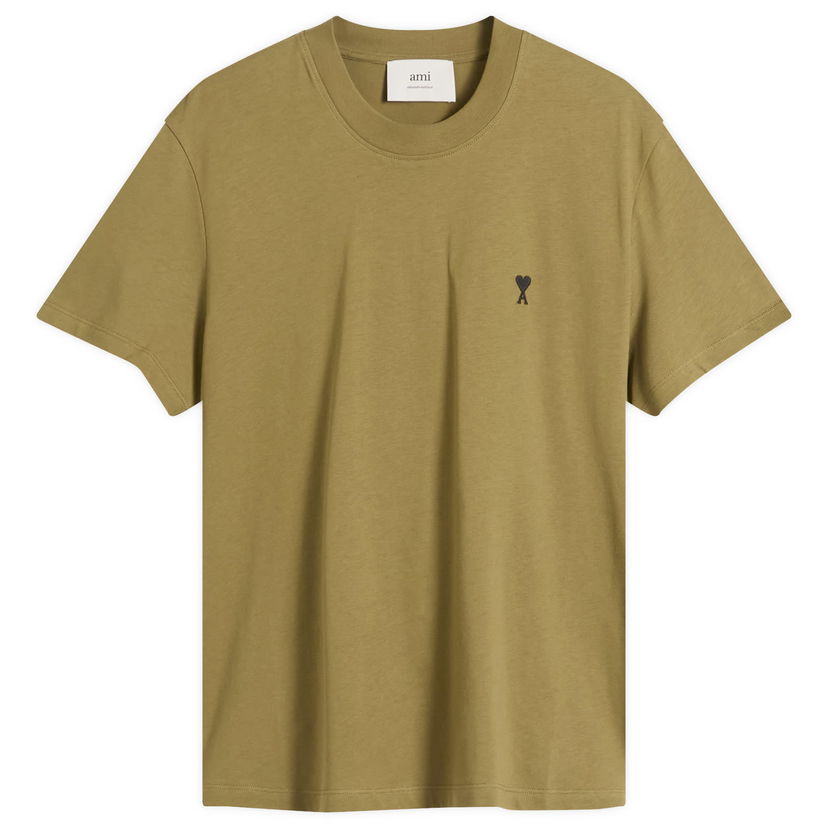 T-paita AMI Men's AMI Paris Light Jersey ADC T-Shirt, Size Large Vihreä | H25HTS346-724-298H25