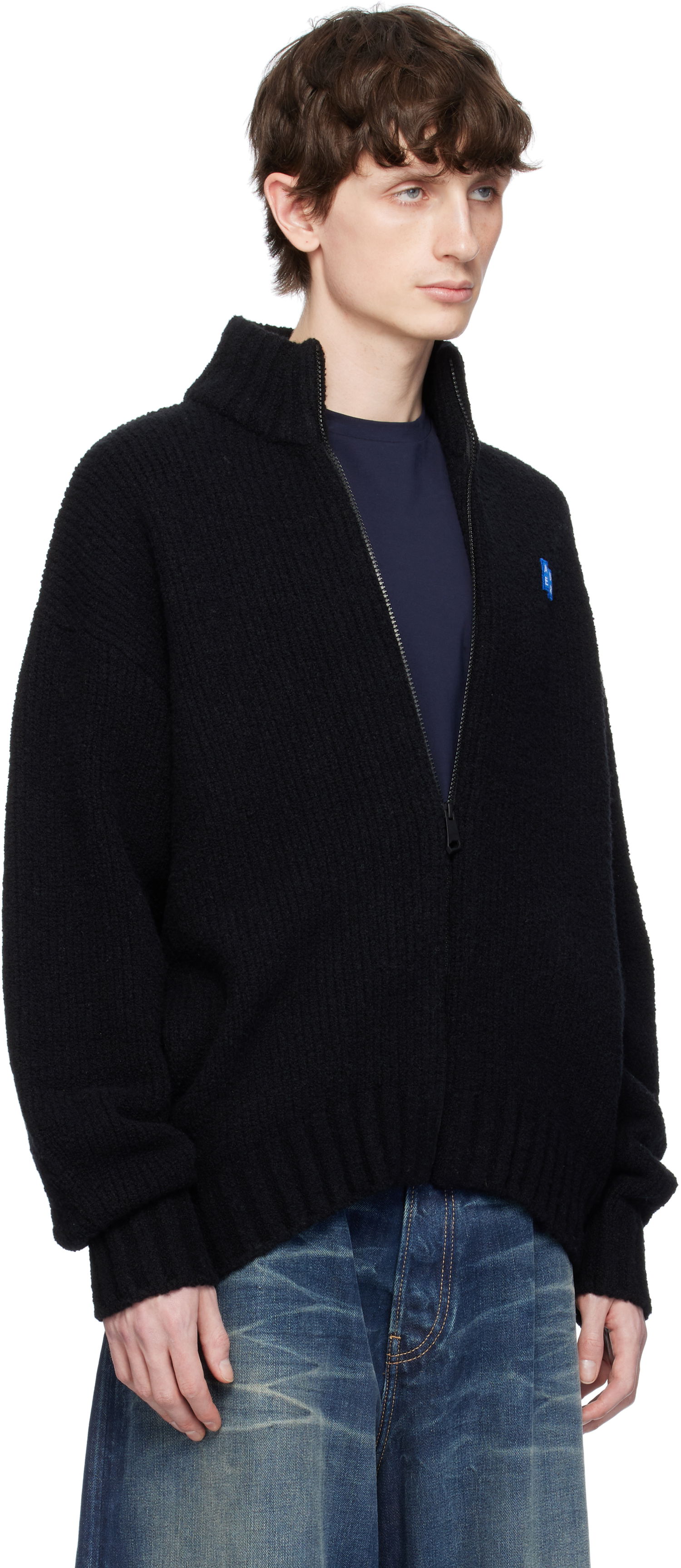 Villapaita ADER ERROR ADER error Sig; TRS Tag Knit Zip-Up Track Jacket Musta | BO42FYKT0703BK, 1
