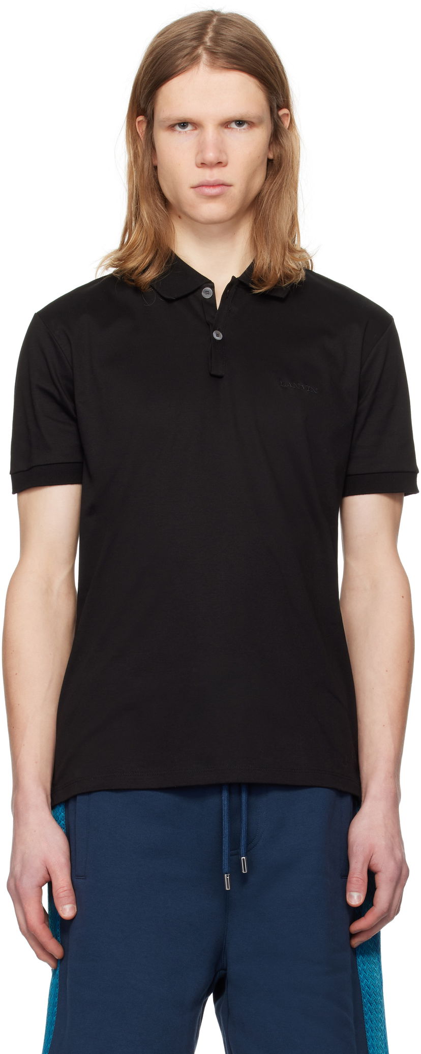 Poolopaita LANVIN Lanvin Regular Polo Musta | RM-PL0023-J165-P25
