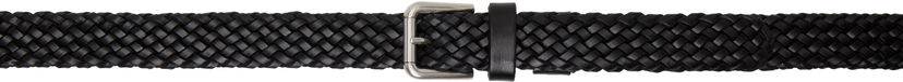 Vyöt Dolce & Gabbana Dolce&Gabbana Calfskin Braided Belt Musta | BC4924A9Q22