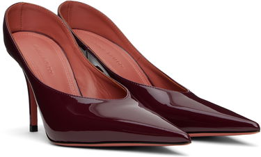 Tennarit ja kengät Amina Muaddi Patent Leather Pumps Burgundia | ANOK MULE PATENT, 3