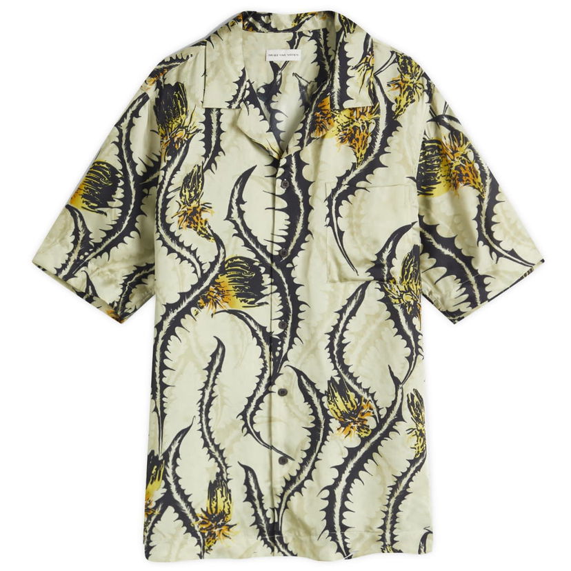 Paita Dries Van Noten Dries Van Noten Carltone Vacation Shirt Beige | 251-020742-1001-206