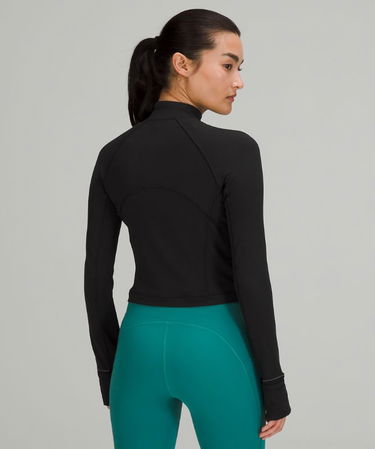 Huppari lululemon It's Rulu Cropped Half-Zip Running Top Musta | prod10641685, 2