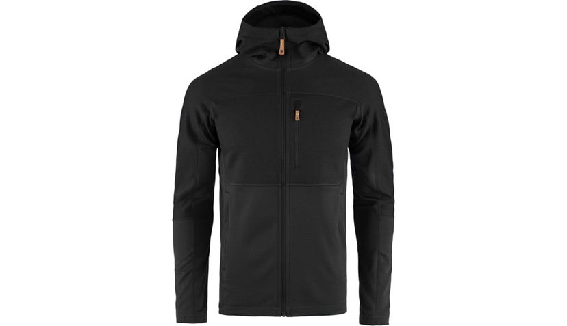 Huppari FJÄLLRÄVEN Abisko Trail Hooded Fleece Musta | F82257-550