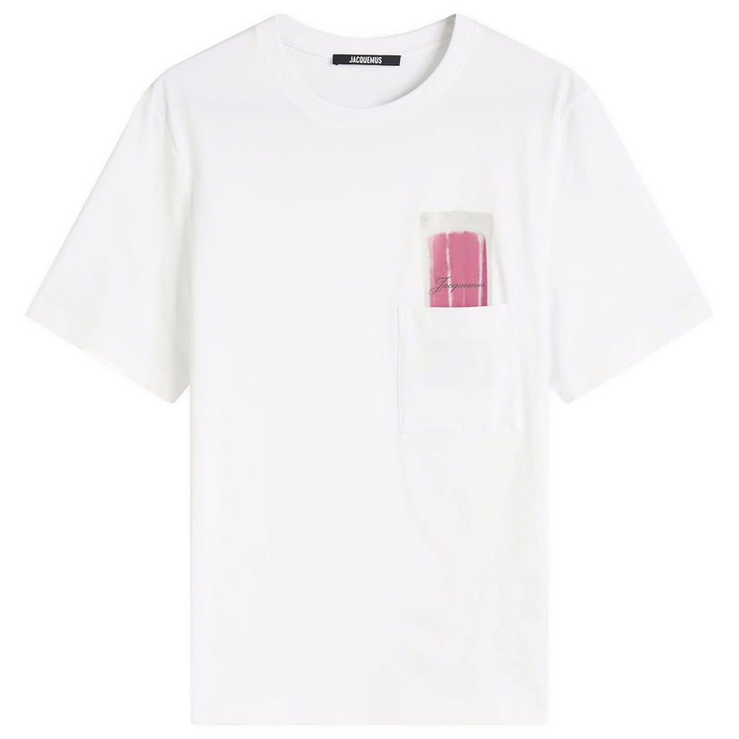 T-paita Jacquemus Jacquemus Logo T-Shirt, Size Large Valkoinen | 25E255JS321-2306-1IR