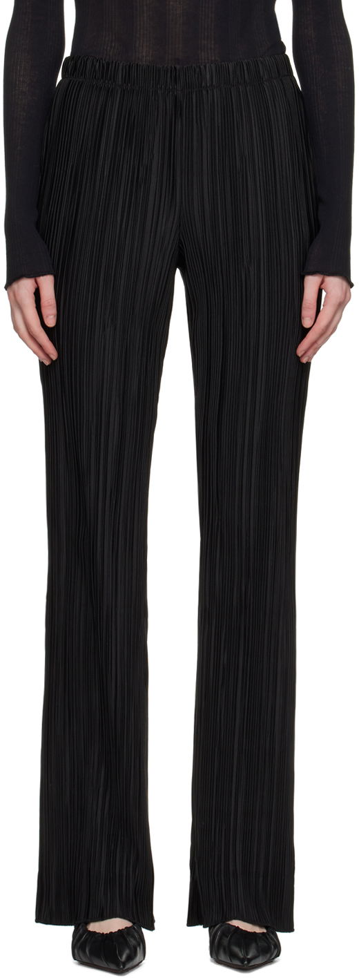 Housut Anine Bing Anine Bing Women's Billie Pleated Trousers Musta | A-03-3148-000